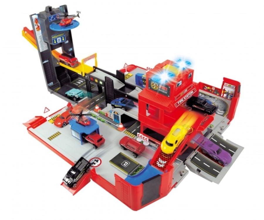 Toy Vehicles Dickie Toys | Folding Fire Truck Playset