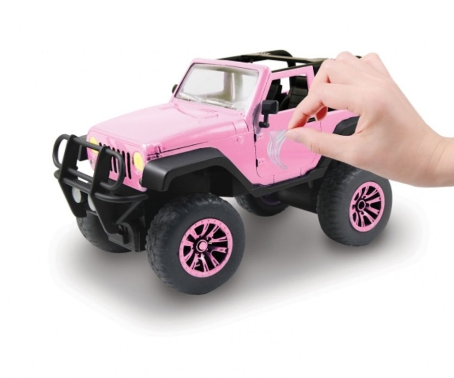 Remote-Controlled Vehicles Dickie Toys | Rc Pink Driverz Jeep Wrangler